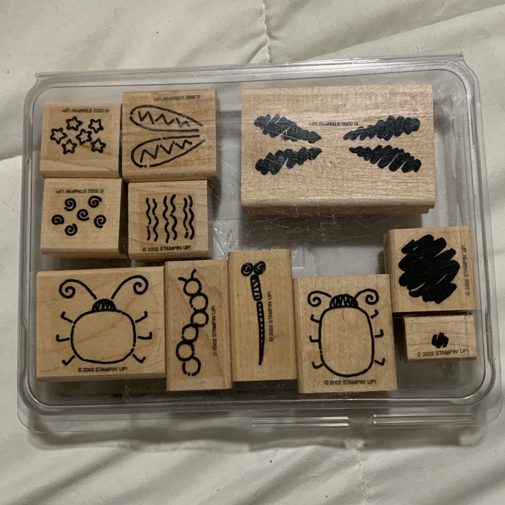 Stampin Up! Two Step Stamping Bug Builders set of 11